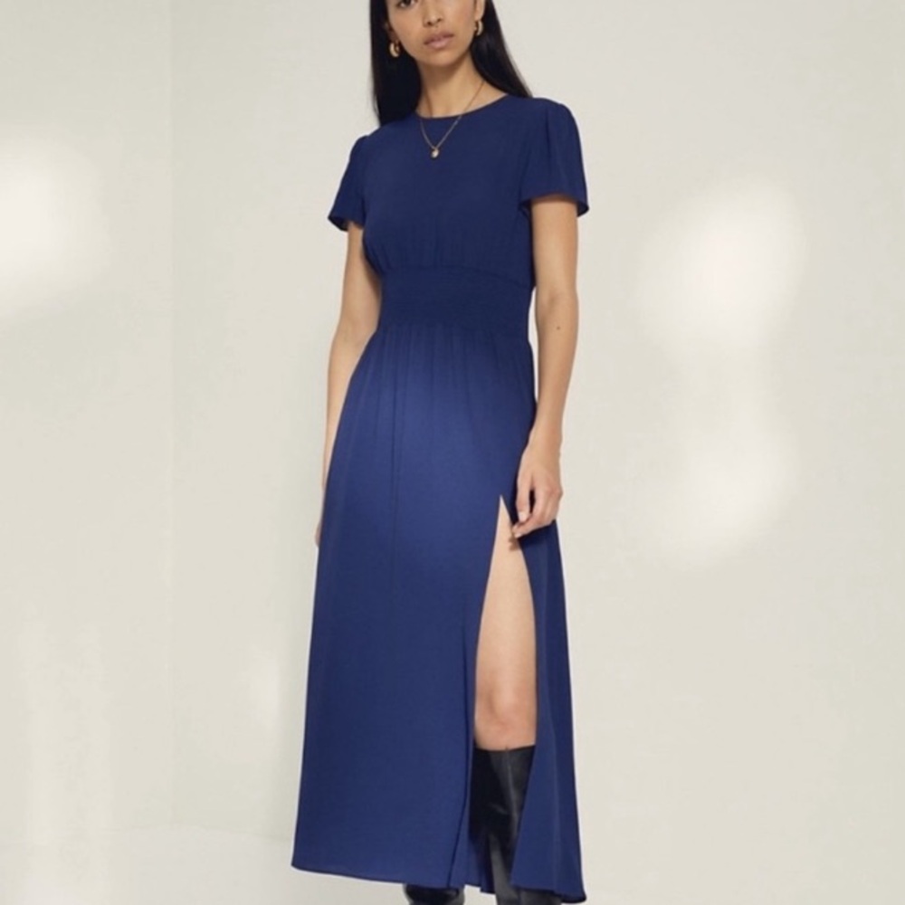 136. Wilfred Maxime Navy Maxi  Dress XS